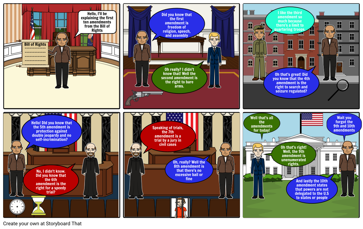 Bill of Rights Project Storyboard by jelssylagunas