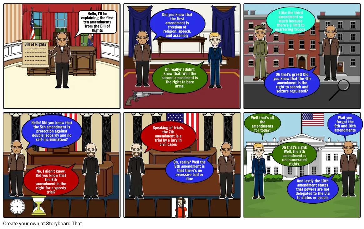 Bill of Rights Project Storyboard by jelssylagunas