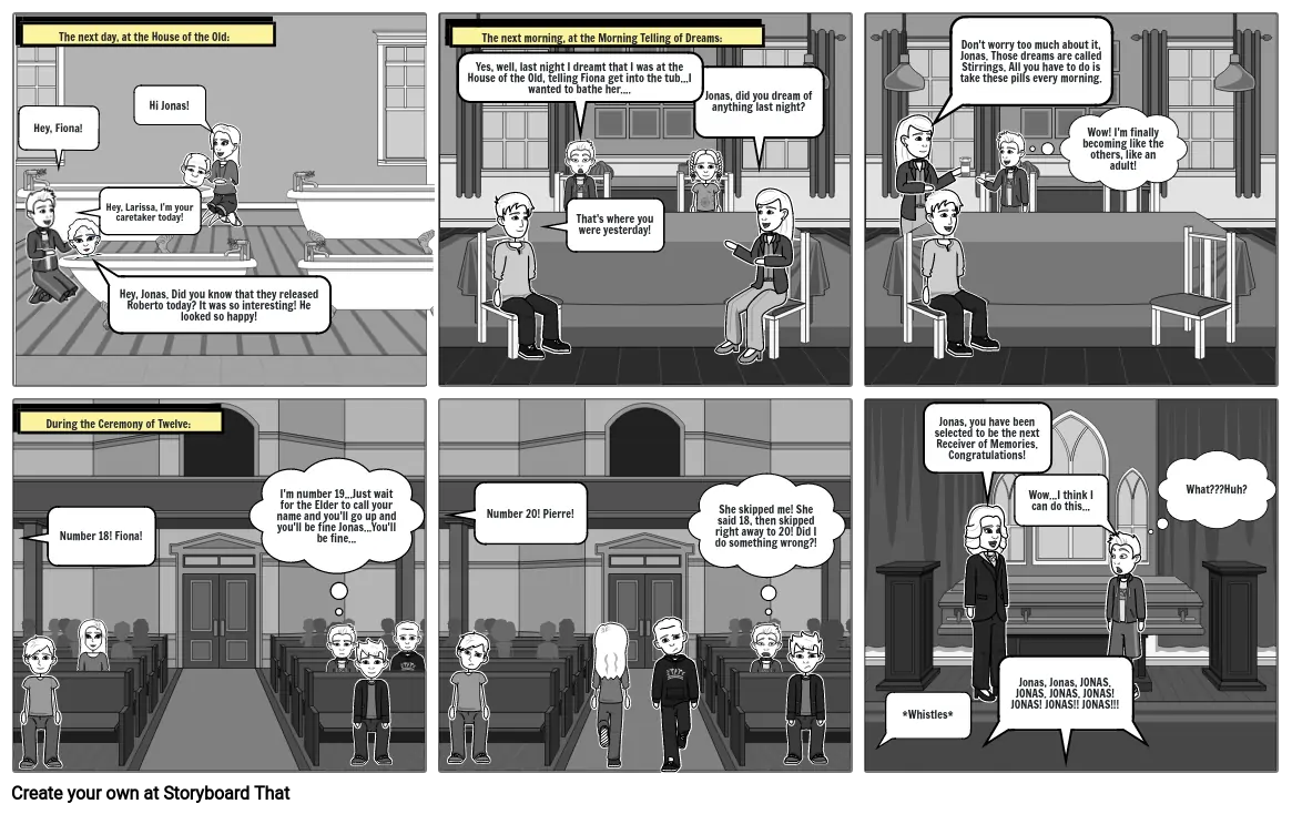 The Giver Storyboard 2