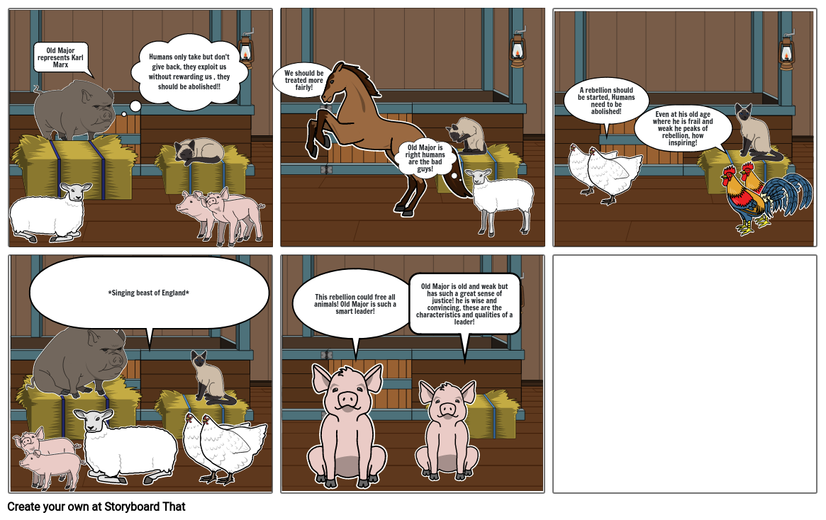 Animal Farm comic Storyboard by jh268977