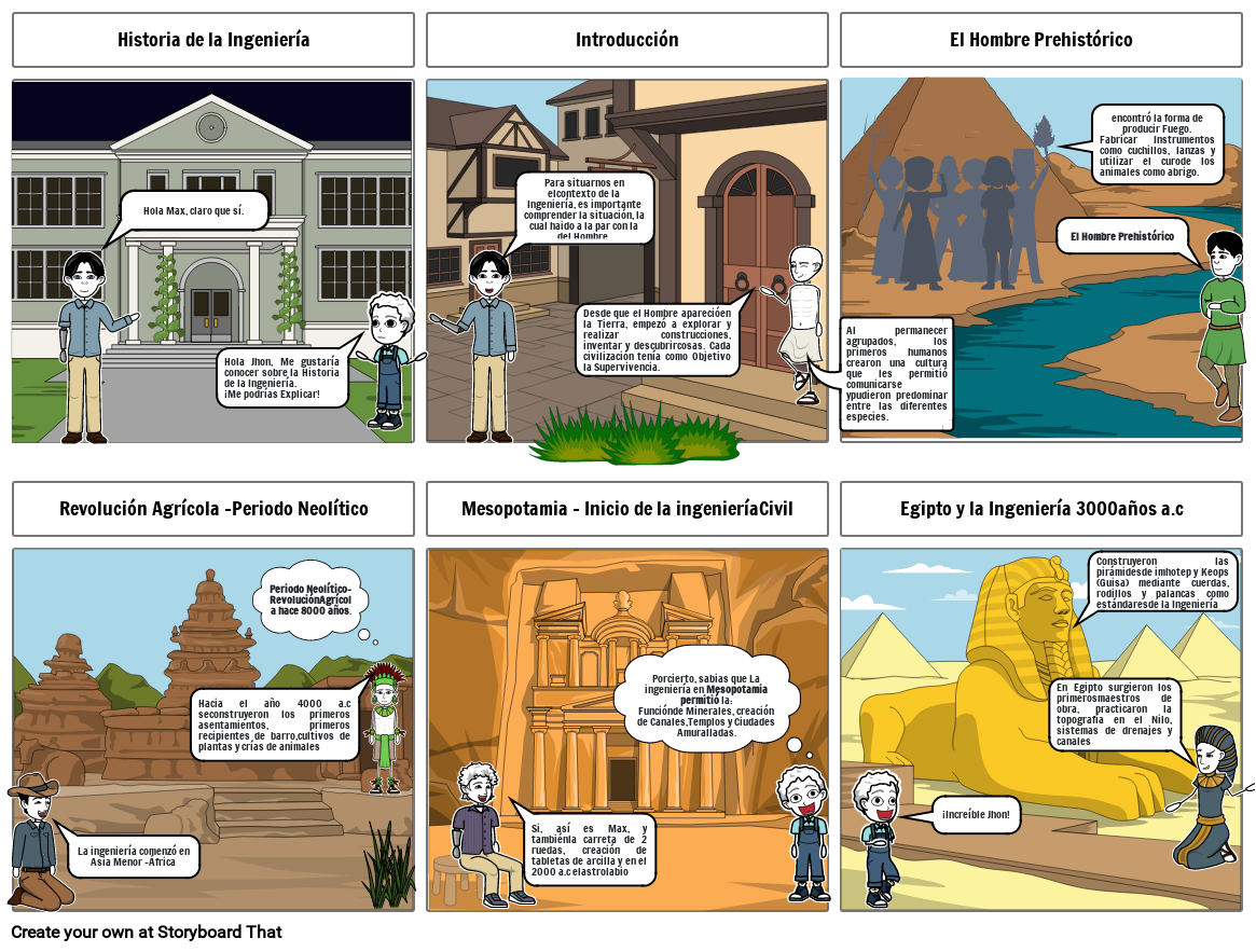 Historia De La Ingeniería Storyboard By Jhon_polanco