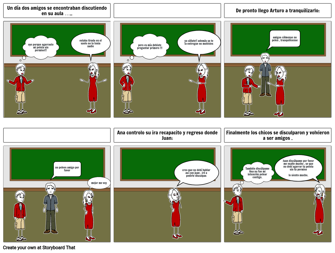 Historieta control de emociones _ Anyelina Storyboard