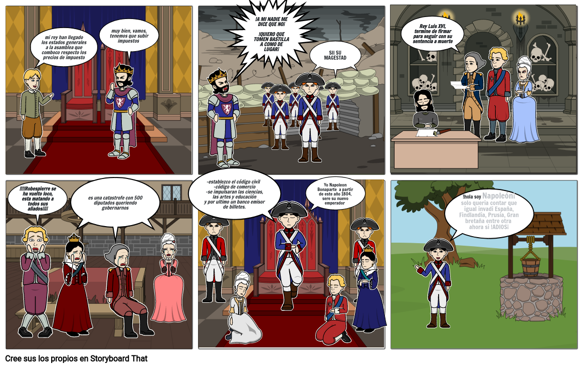 REVOLUCION FRANCESA Storyboard by jin16397