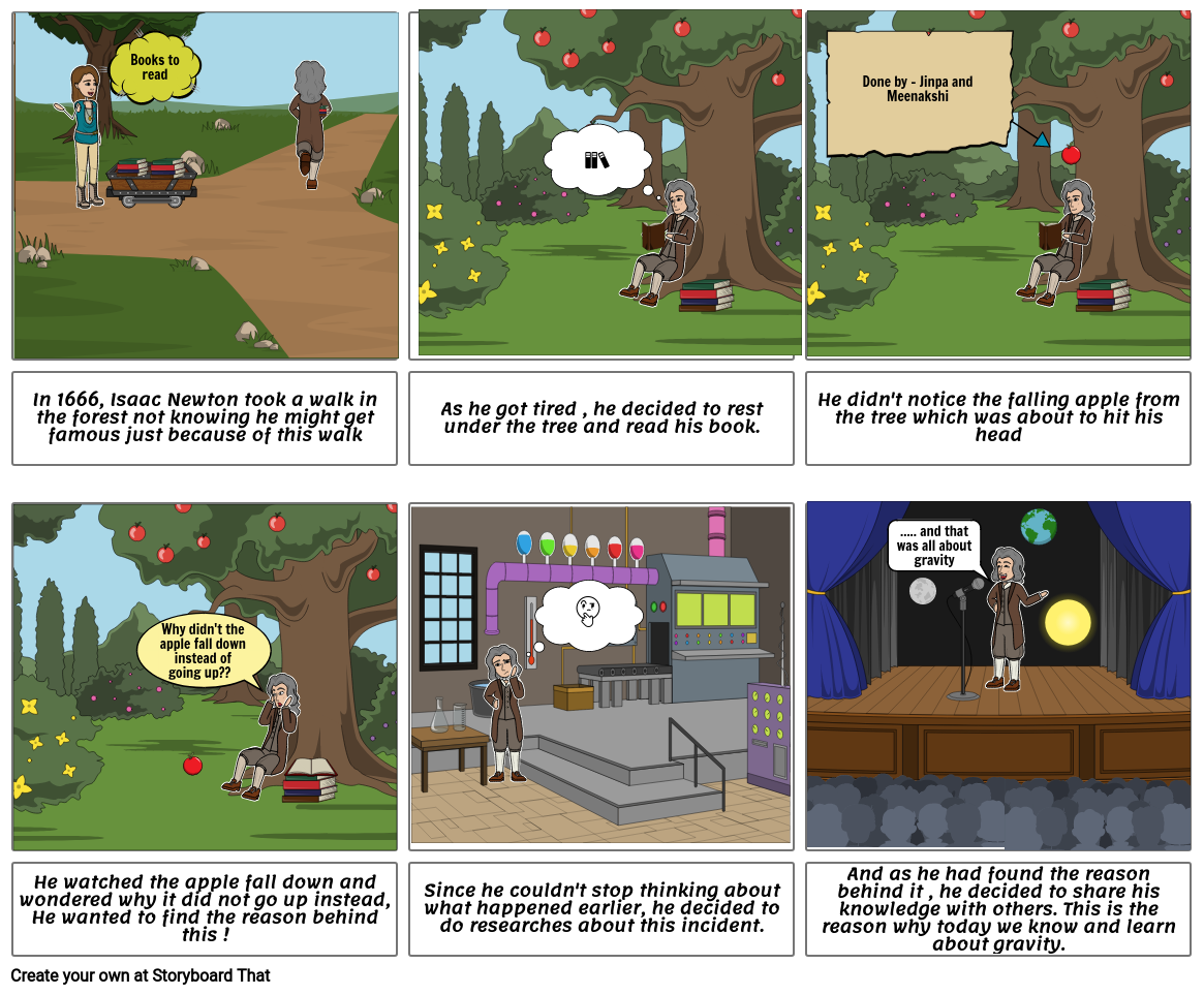 Isaac Newton Storyboard by jinpashaji13