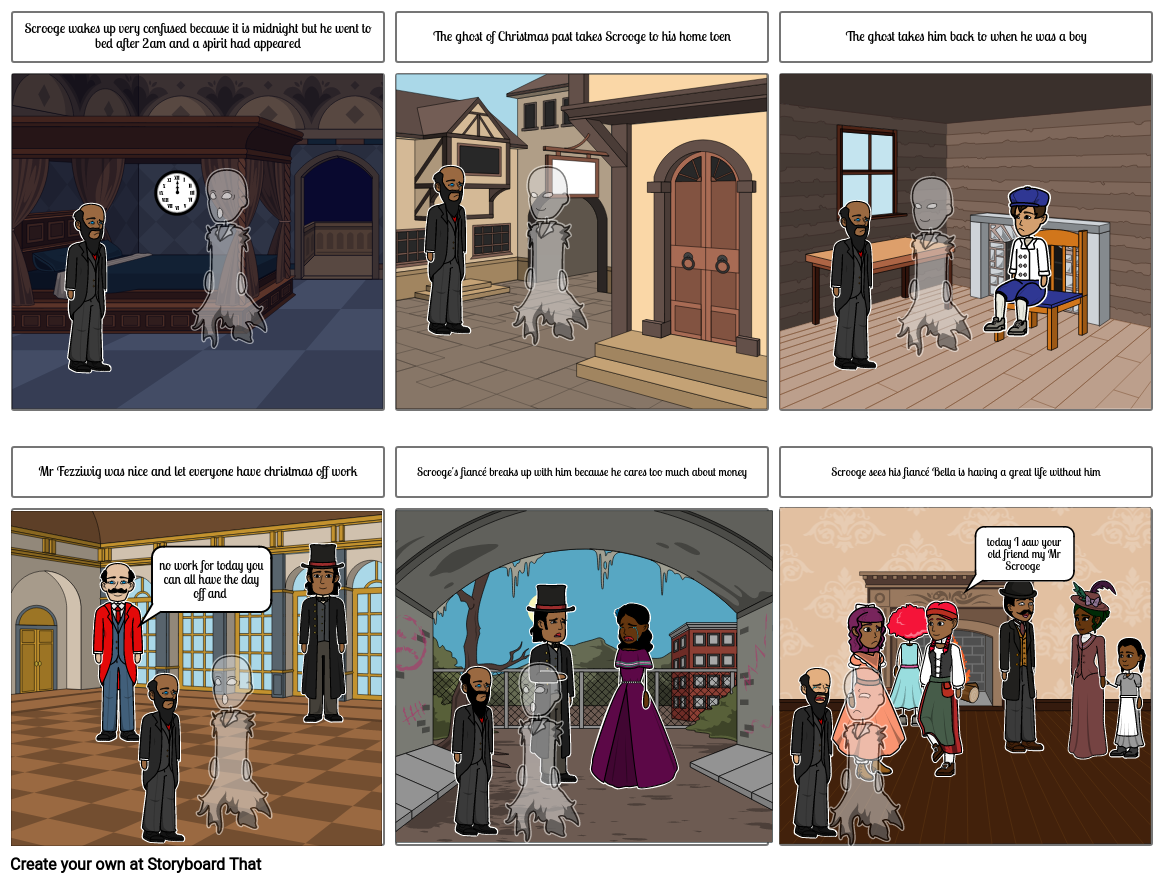 A Christmas Carol Stave 2 Jayden Storyboard By Jjxoxlol 