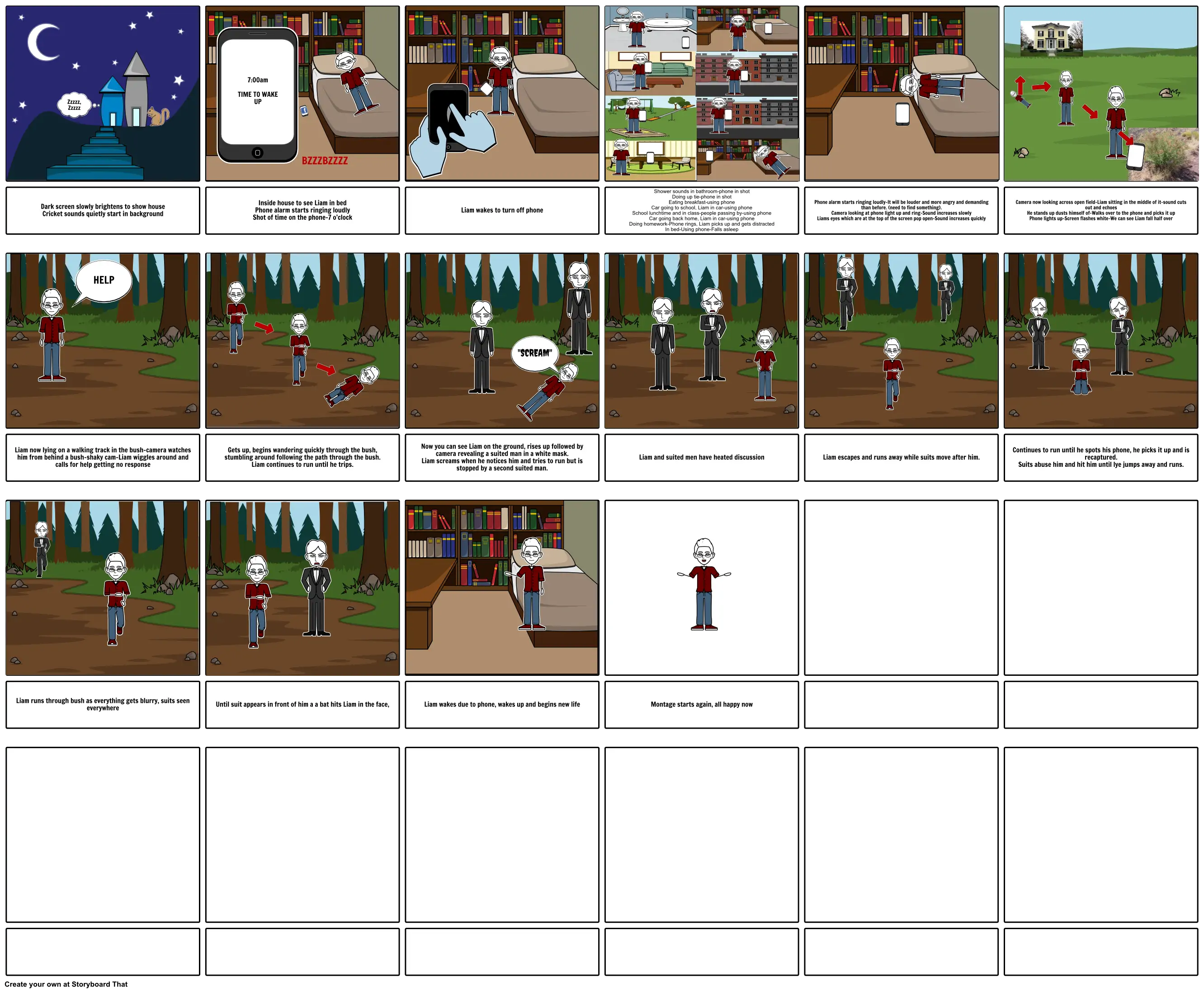 Media Studies Film Storyboard