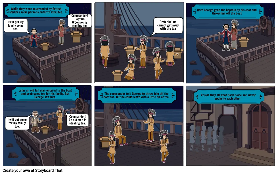 Comic Boston Tea Party