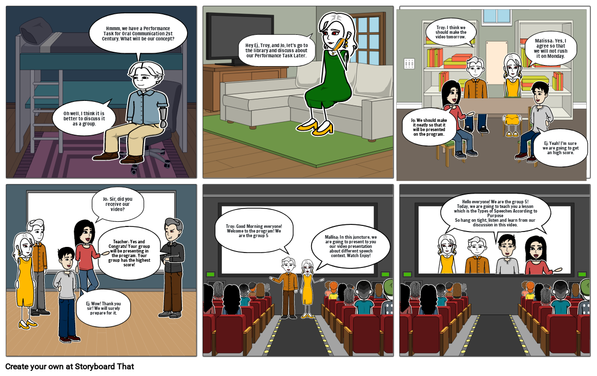 Oral Communication Storyboard par jocet