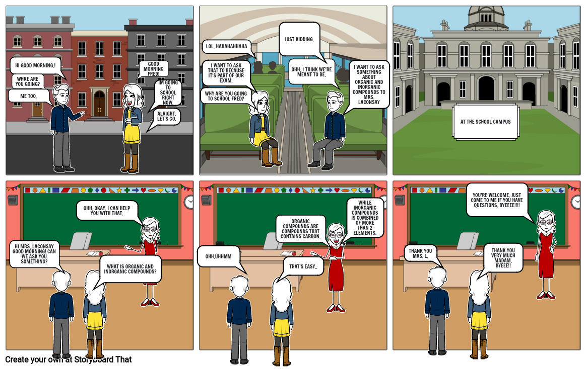 ORGANIC AND INORGANIC COMPOUNDS Storyboard by john24277