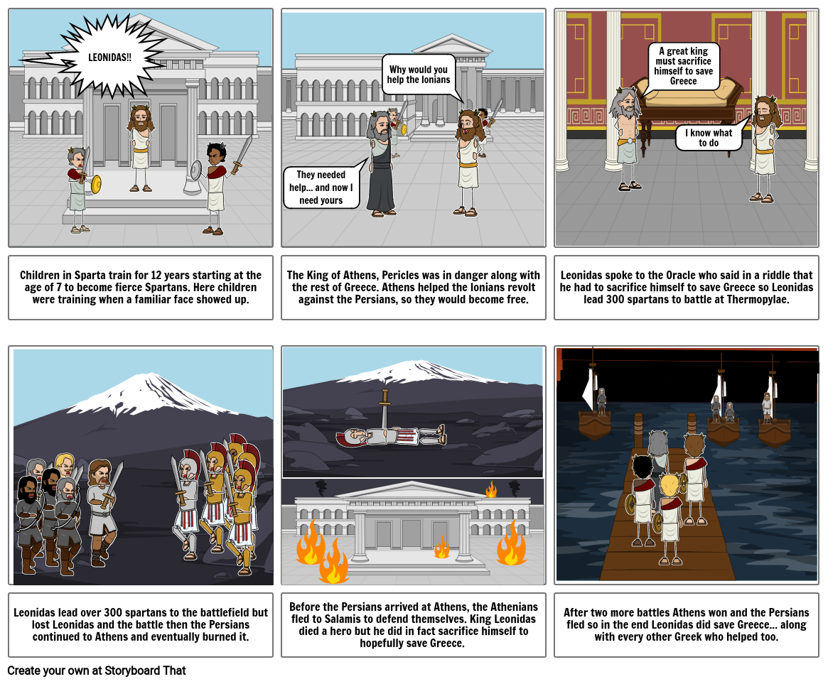 The Persian War Storyboard by johnrutledge