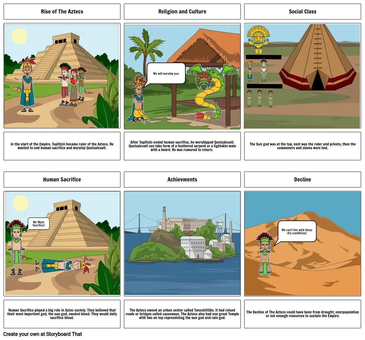 Aztec Storyboard