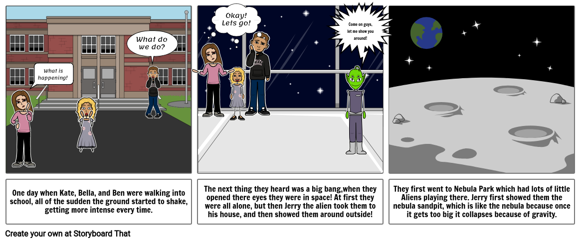 Nebula Theory Comic Storyboard by josiegibbs24