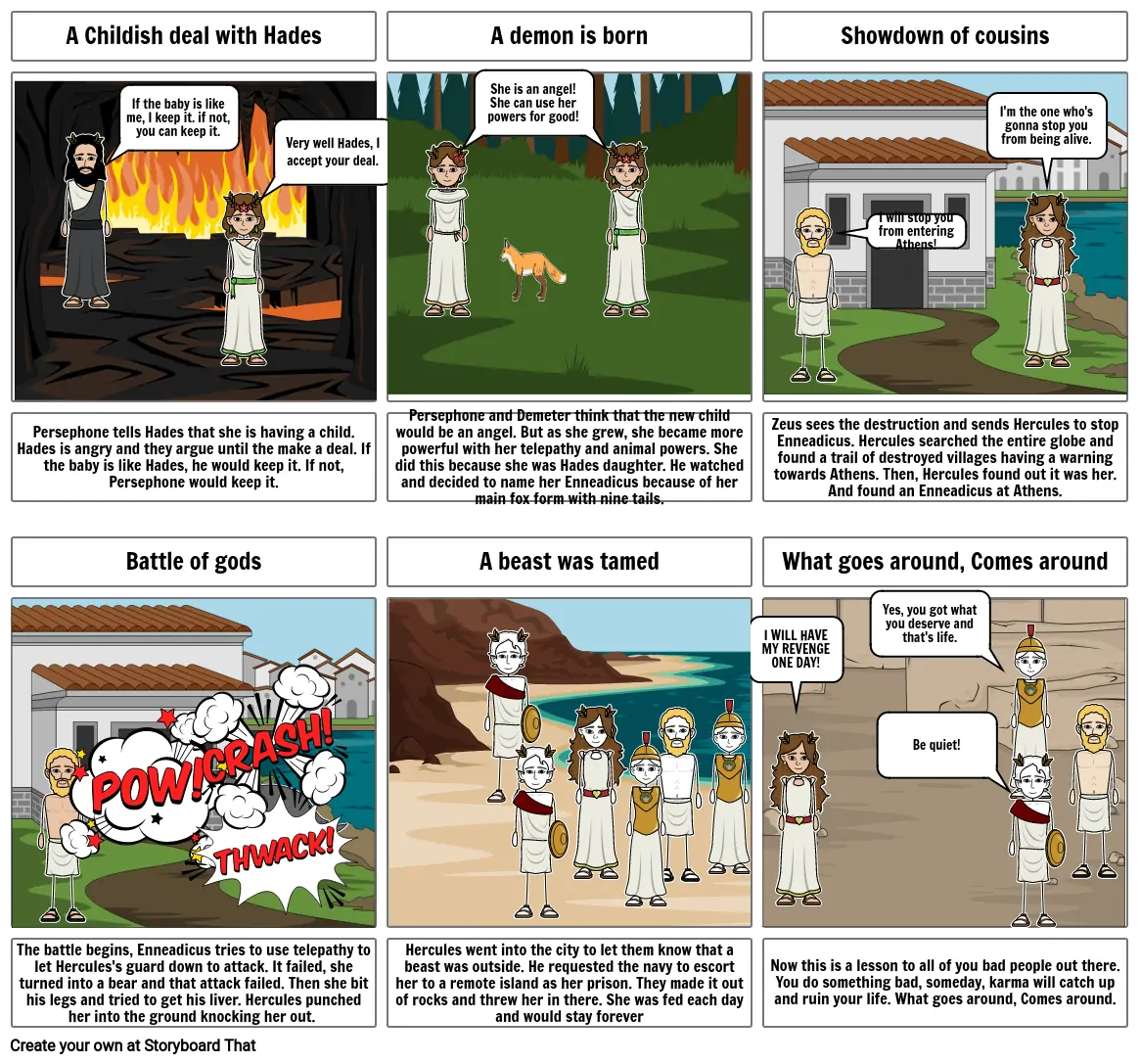 Enneadicus Comic strip