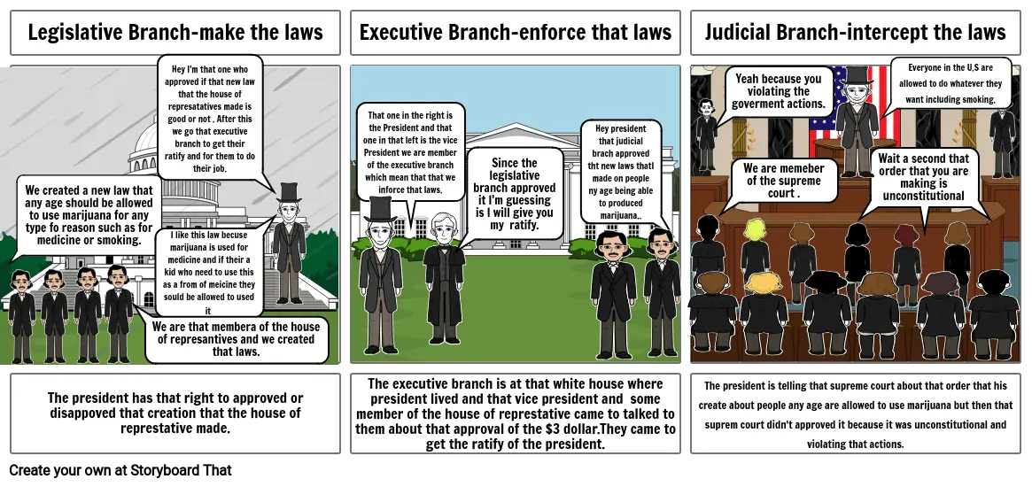 3 branches of goverment