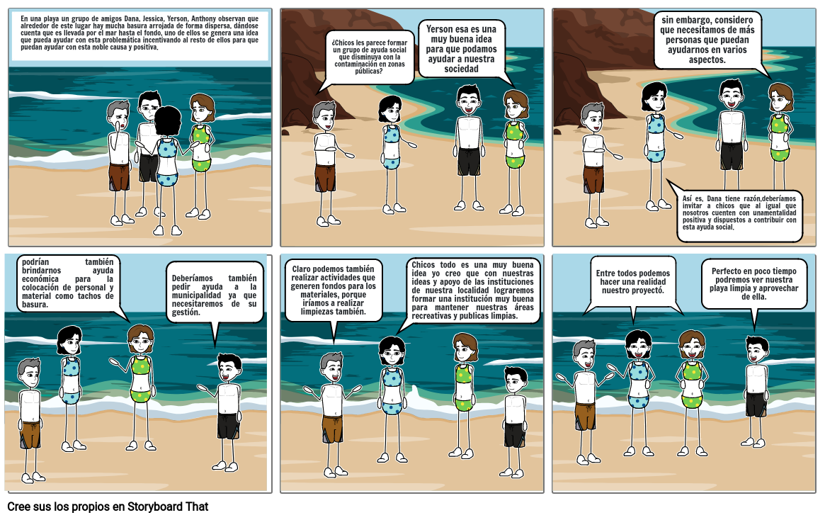 ContaminaciÓn De La Playa Storyboard By Juan86345