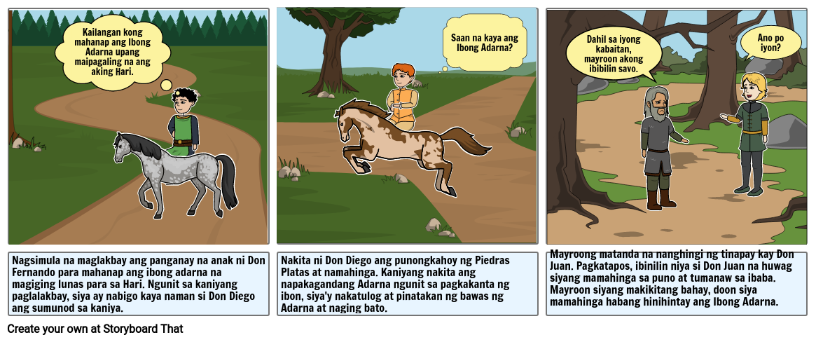 Ibong Adarna Storyboard By Justineaclark 
