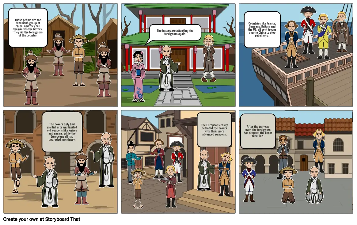 The Boxer Rebellion Storyboard