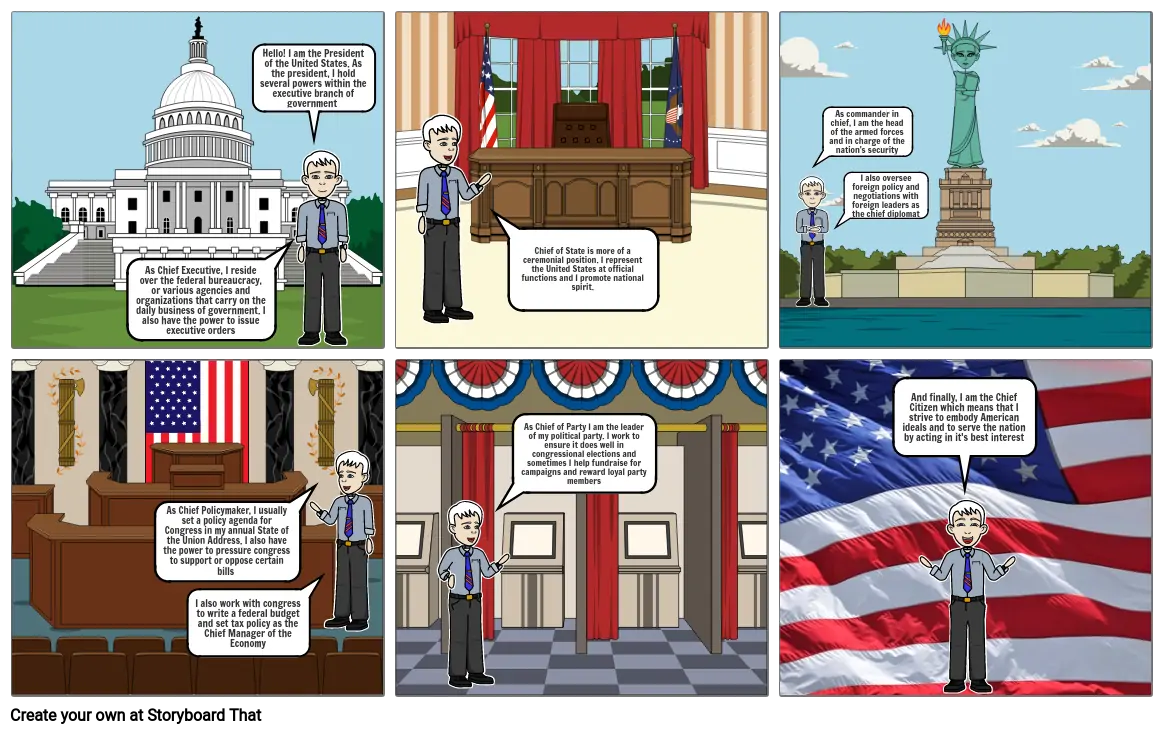 Presidential Powers Storyboard