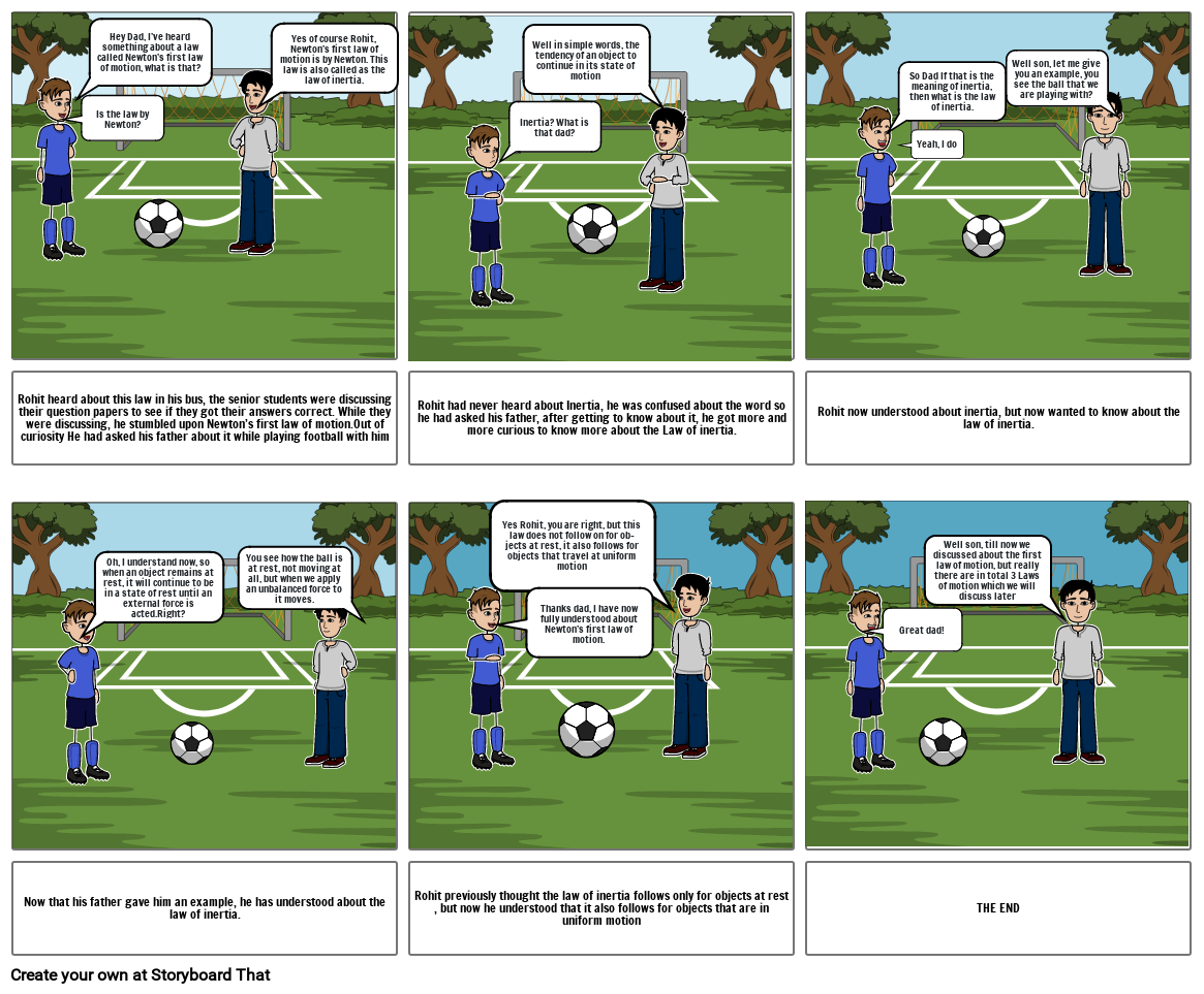 Newton s First Law Of Motion Storyboard By Kanishk