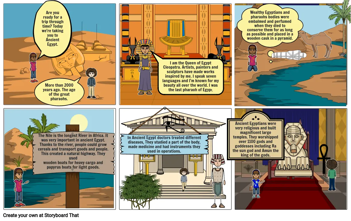 ANICENT EGYPT Storyboard por kartikay74227