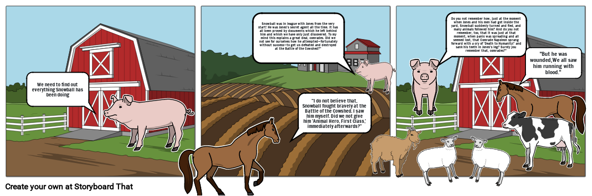 Animal Farm Storyboard by kashameck