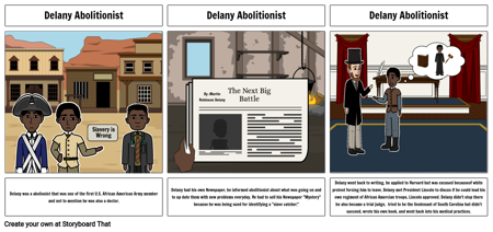 Storyboard DElany Abolitionist