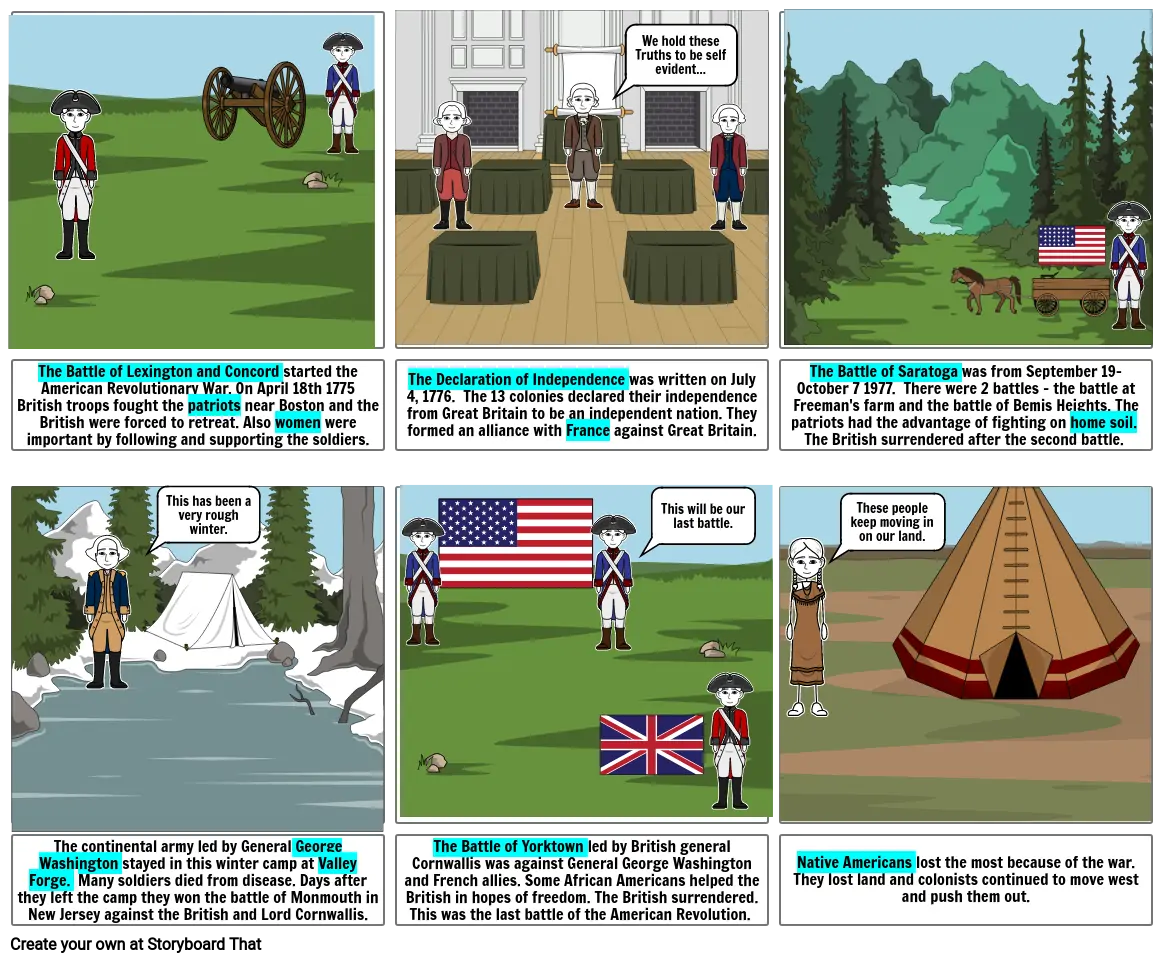 revolutionary-war-storyboard-by-katelynschramm