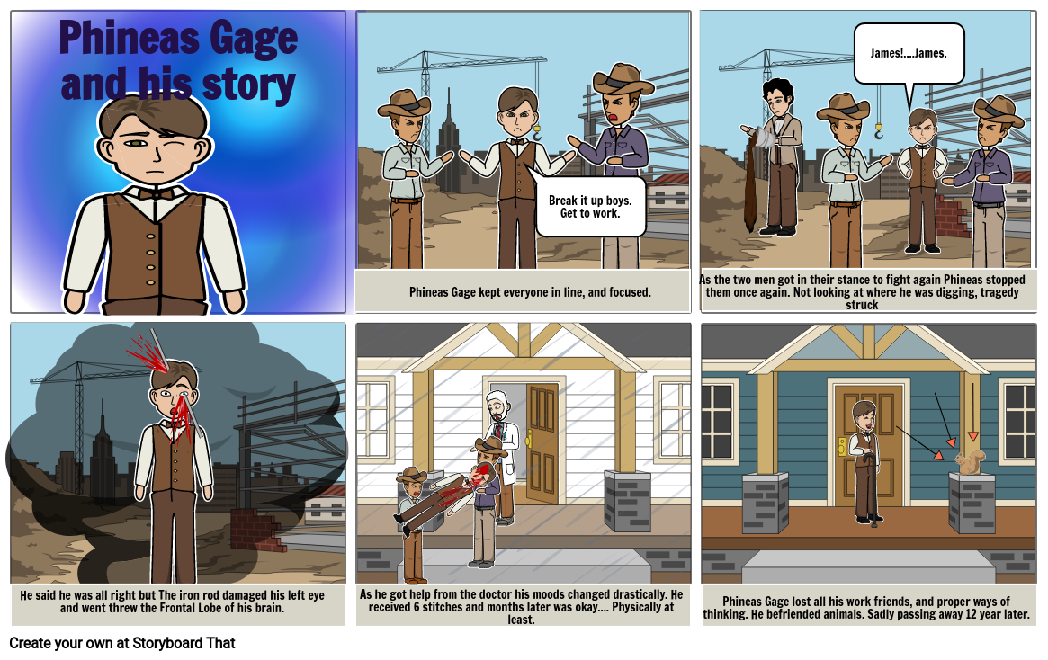 Phineas Gage And His Story Storyboard By Kaylee3d 5015