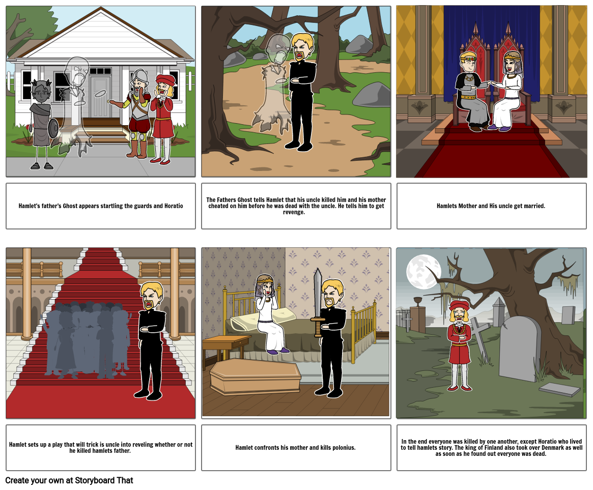 Hamlet Storyboard By Kayleehoughton