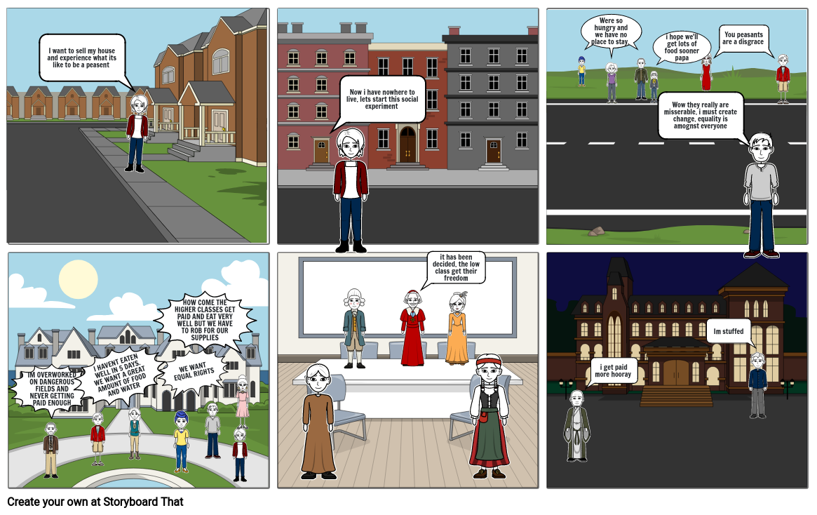 genre comic strip Storyboard by kc269705