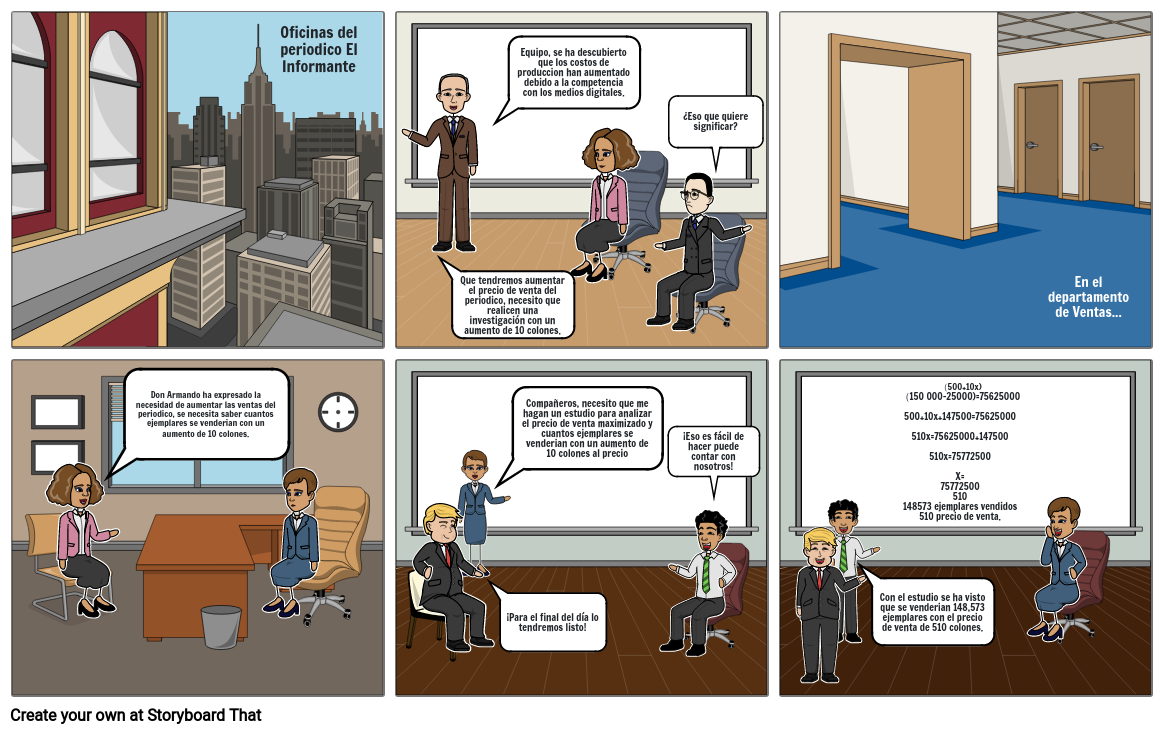 Comic Matematicas Storyboard by keller67844