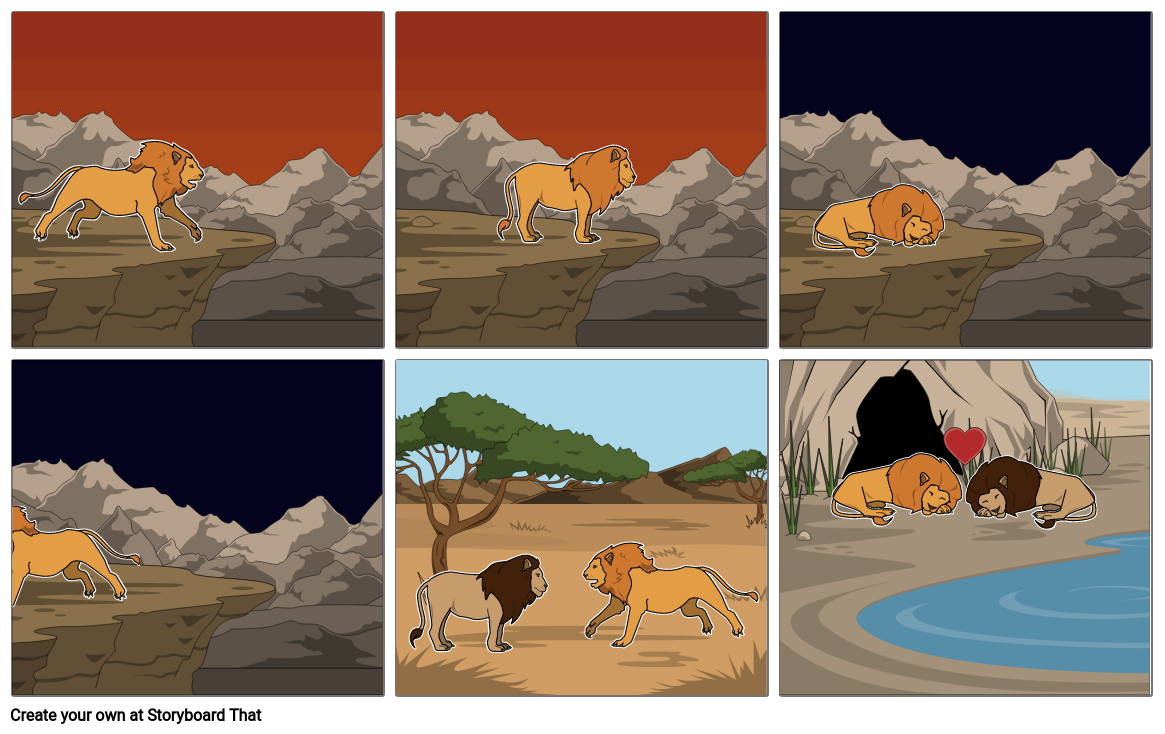 Lost Lion Storyboard by kezza