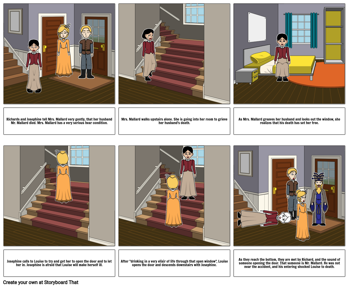 The Story Of An Hour Storyboard By Khalifa19147