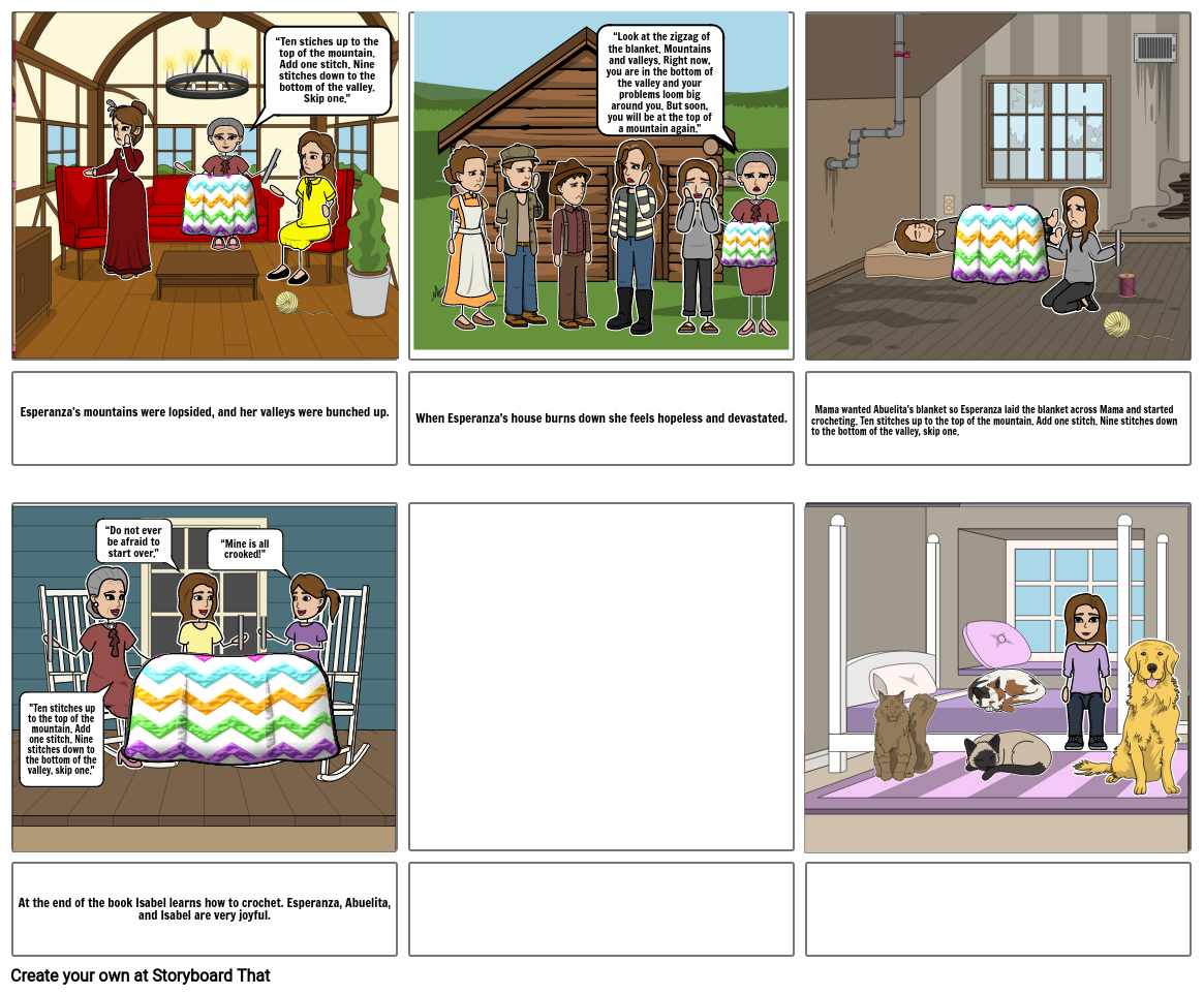 Esperanza Blanket Metaphor Storyboard by khendler29