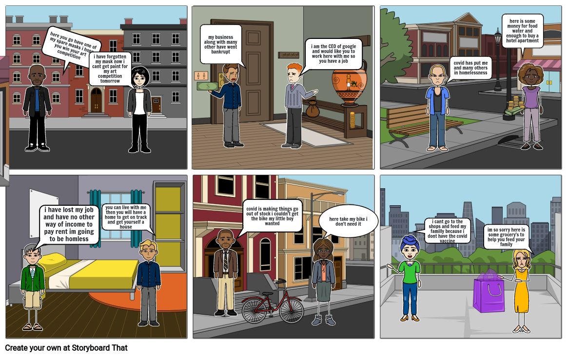 covid 19 impacts Storyboard by kieran8972