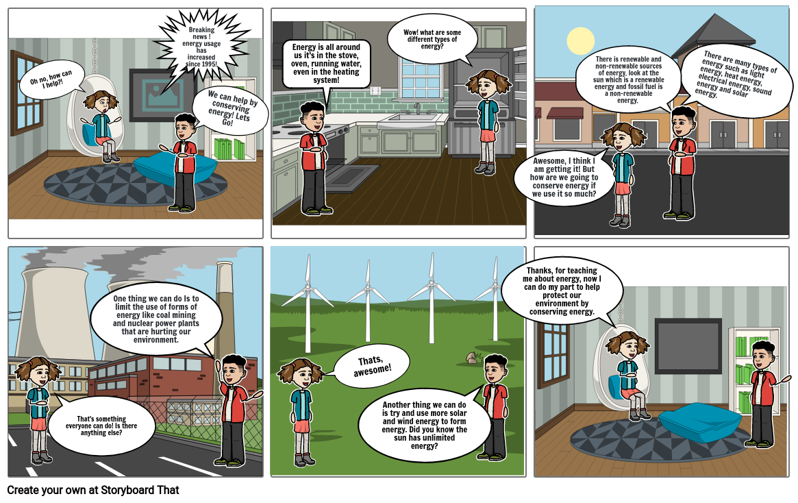 Save energy for the future Storyboard por kingvishnu_biju