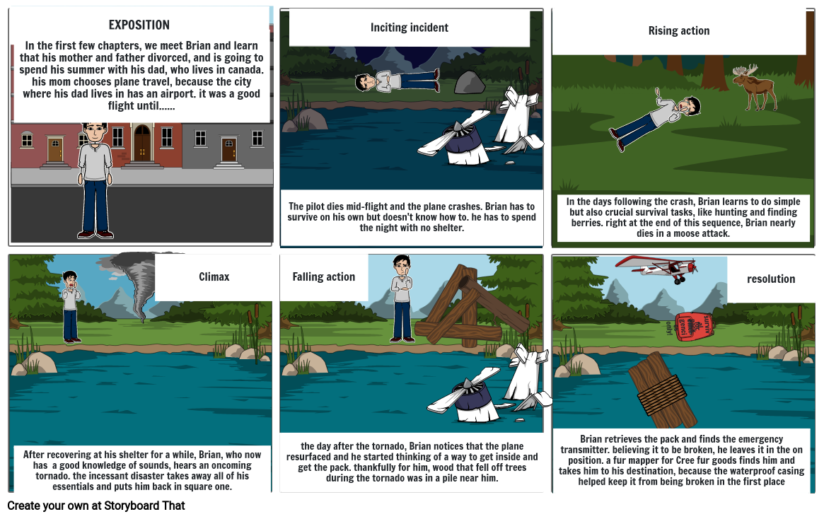 Hatchet Plot Storyboard Storyboard by kk85164