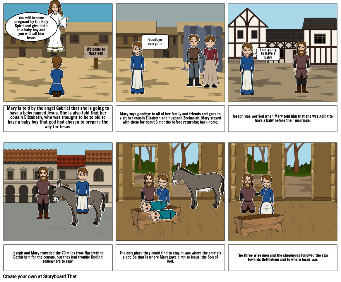 The Nativity Storyboard by kkhh