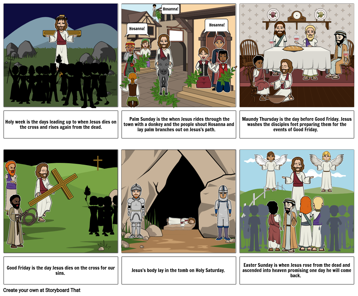 Holy Week Storyboard by kkhre