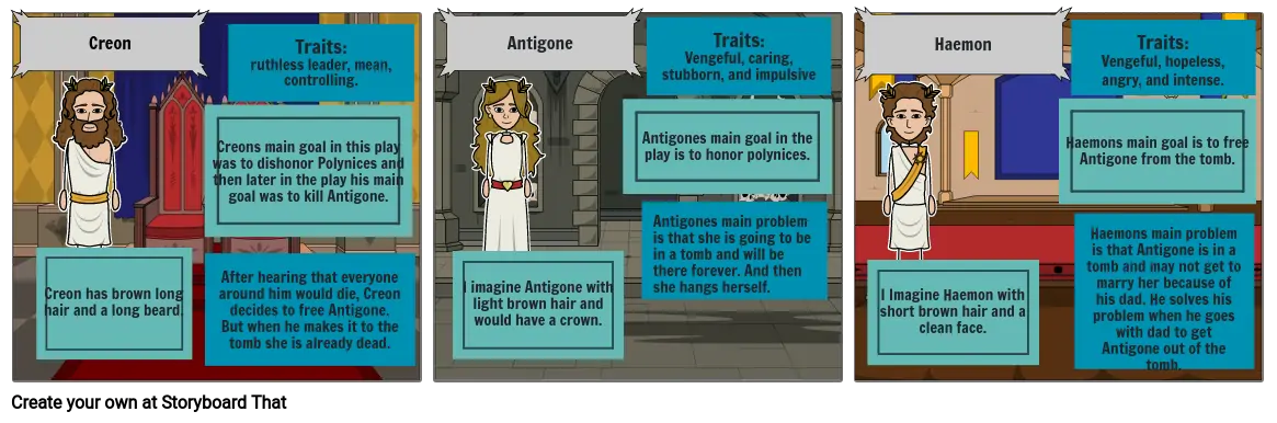 Antigone Character Cards
