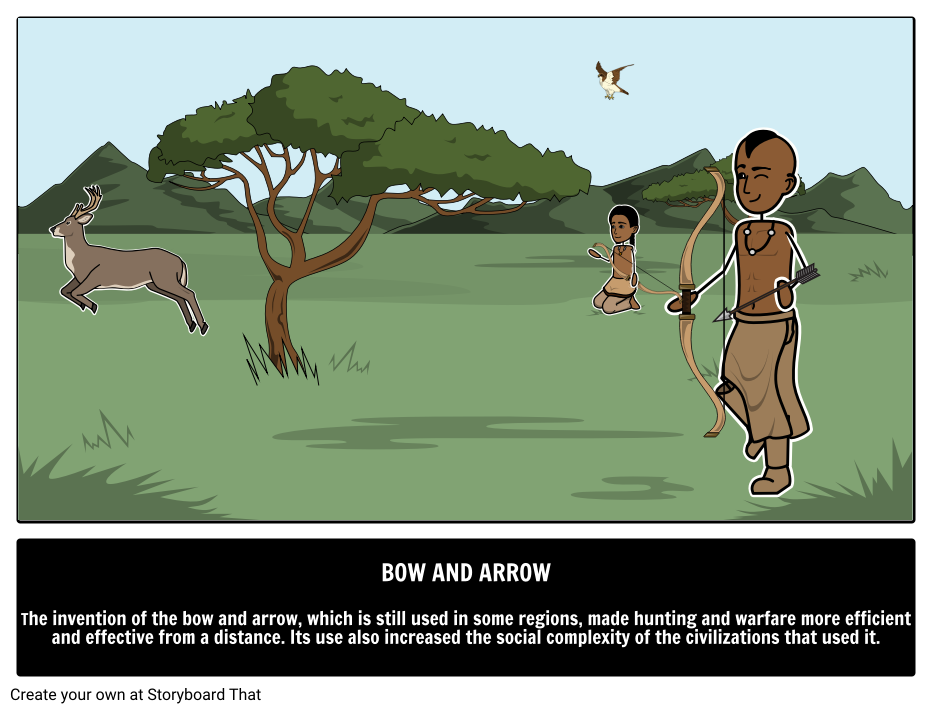 new-innovations-throughout-history-bow-and-arrow-storyboard-that