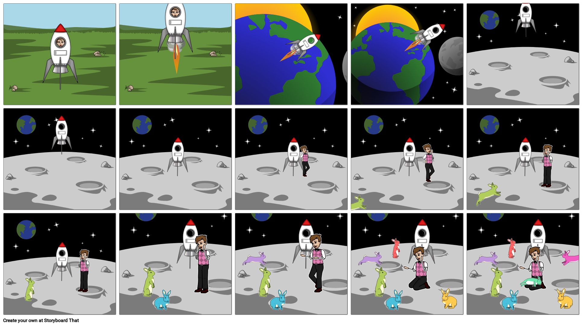 Bunny Storyboard by kristen