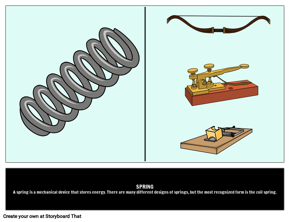 Inventions What is a Spring? Storyboard por kristen