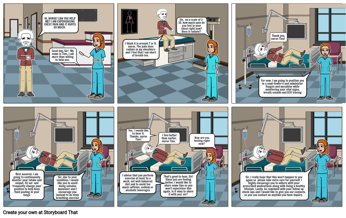 MYOCARDIAL INFARCTION Storyboard por kristine11044