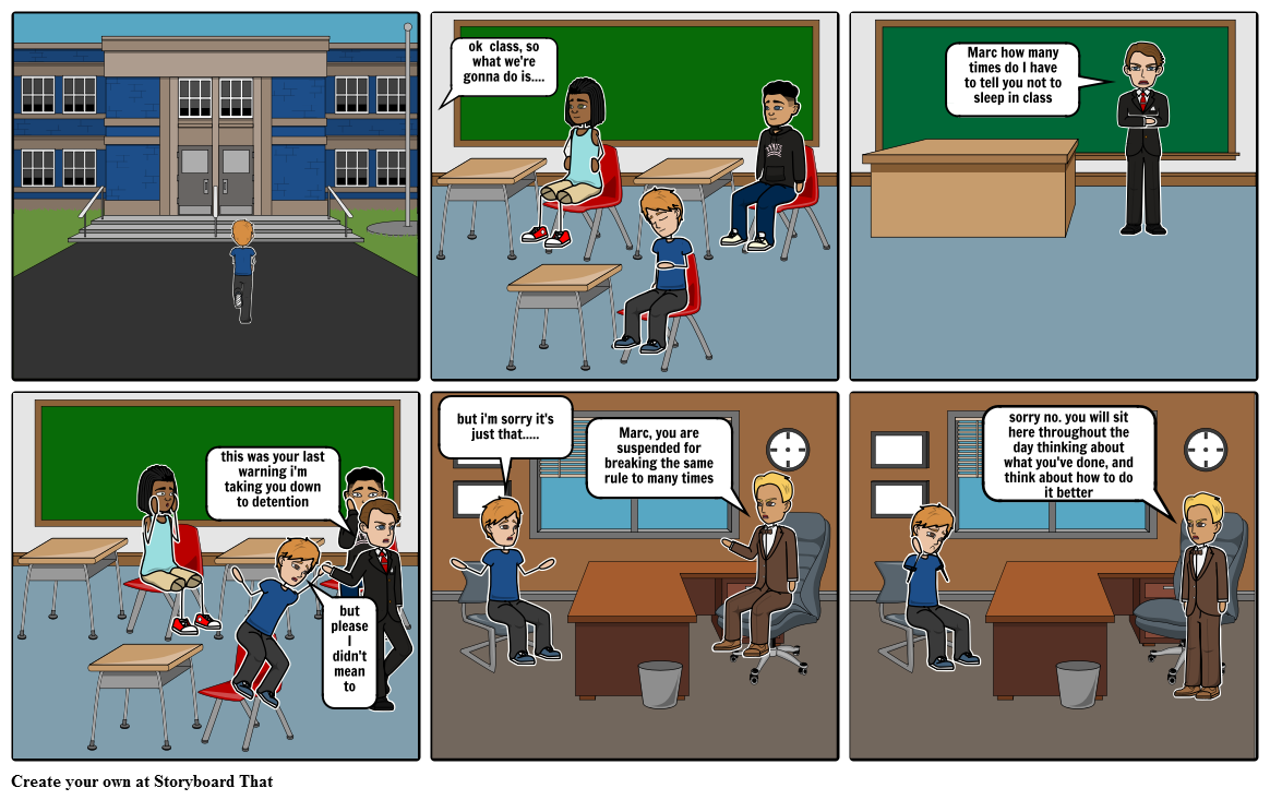 Chapter 2 Suspension At School Storyboard By Kristinedurrant