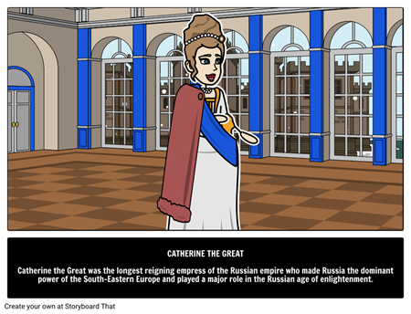 Catherine the Great Biography Storyboard