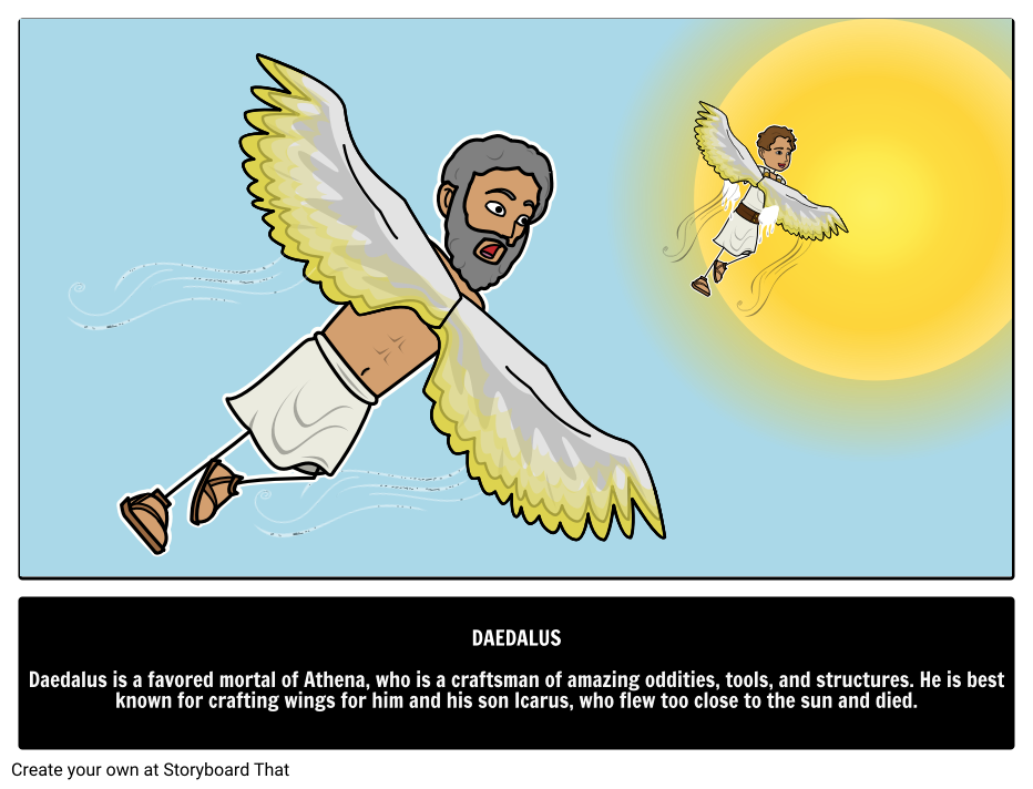 Daedalus | Creator of the Cretan Labyrinth | Icarus Father
