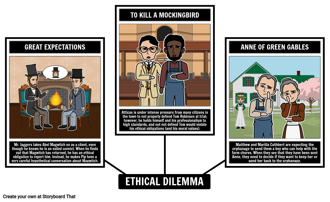 Beispiele für ethische Dilemmata in der Literatur
