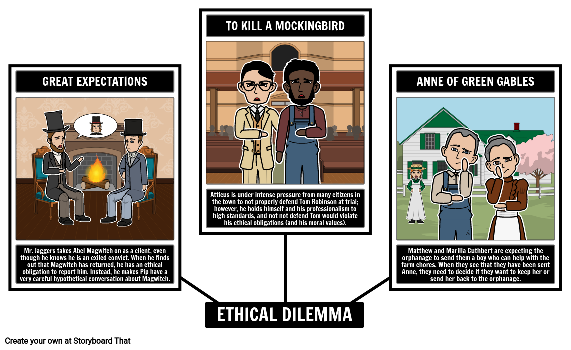 Examples Of Ethical Dilemmas In Literature Storyboard