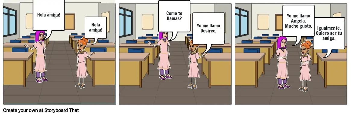 Hola amiga Comic Strip